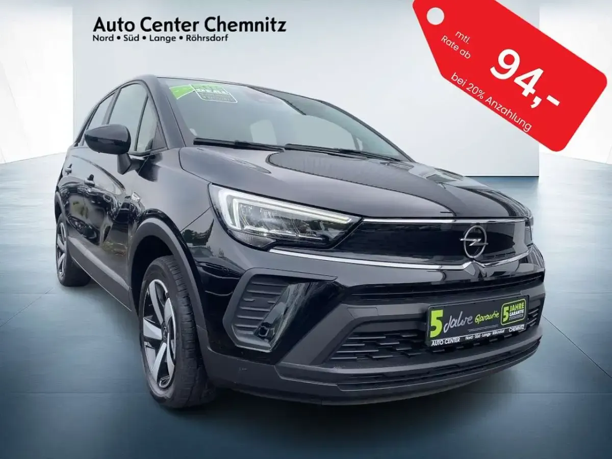 Gebraucht Opel Crossland Edition 83 PS (61 kW) 2022 Schwarz SUV