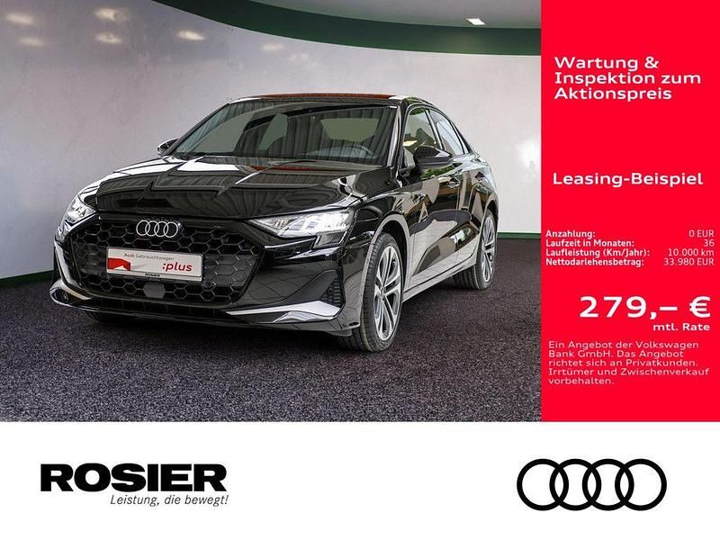 Schwarz / mythosschwarz Gebraucht 2025 Audi A3 Advanced Plus Limousine | 33.980 € (Fairer Preis) - Bild 1/4