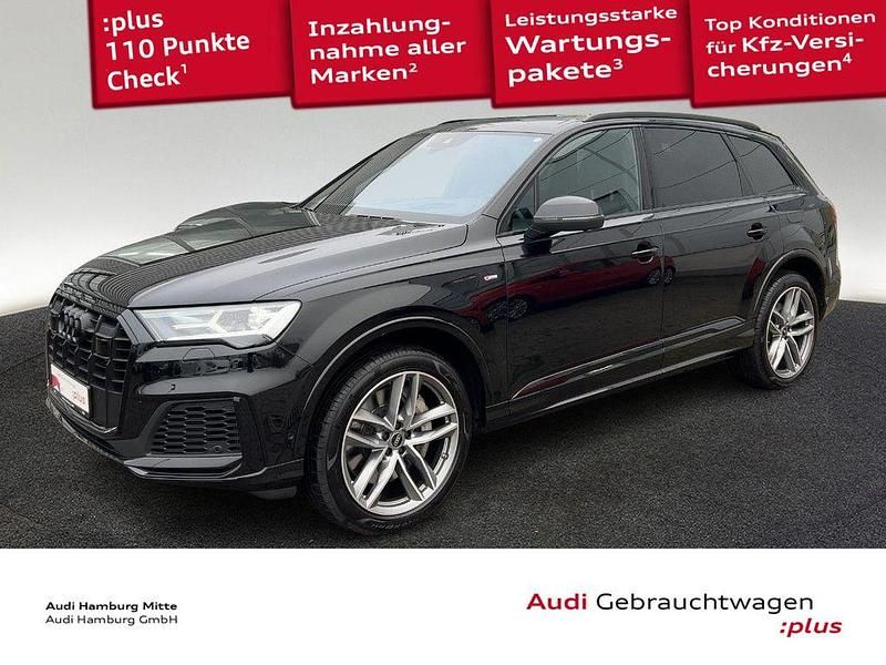 Mythosschwarz metallic Gebraucht 2022 Audi Q7 Ambiente SUV | 58.450 € (Fairer Preis) - Bild 1/3