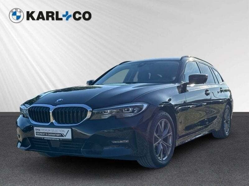 Schwarz Gebraucht 2021 BMW 318 Sport Line Kombi | 21.478 € (Fairer Preis) - Bild 1/4