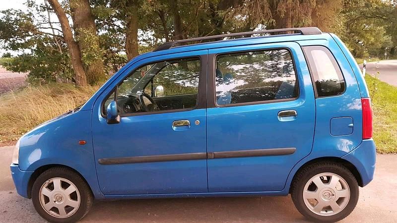 Gebraucht Opel Agila 55 PS (40 kW) 2002 Blau Van / Kleinbus