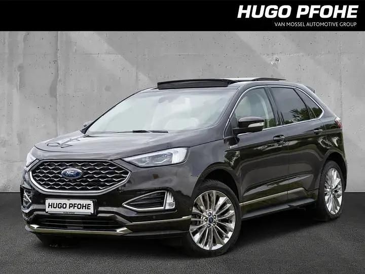 Obsidian schwarz (metallic) Gebraucht 2019 Ford Edge Vignale SUV | 23.480 € (Superpreis) - Bild 1/3