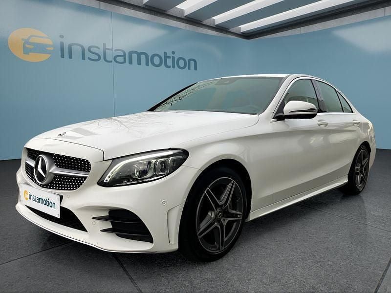 Weiß Gebraucht 2019 Mercedes C300 AMG Limousine | 35.799 € - Bild 1/4