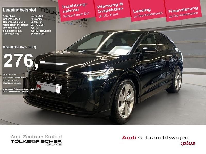 Mythosschwarz metallic Gebraucht 2022 Audi Q4 Sportback e-tron Ambiente SUV | 29.778 € (Superpreis) - Bild 1/4