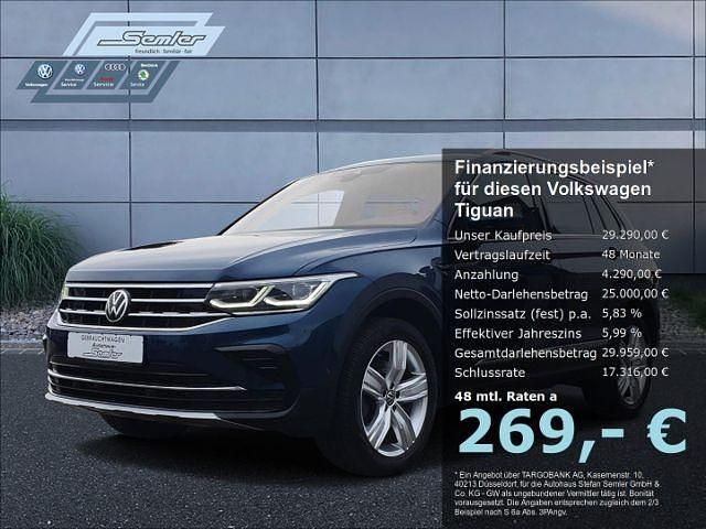 Andere farbe Gebraucht 2021 VW Tiguan Elegance SUV | 32.790 € (Etwas zu teuer) - Bild 1/4