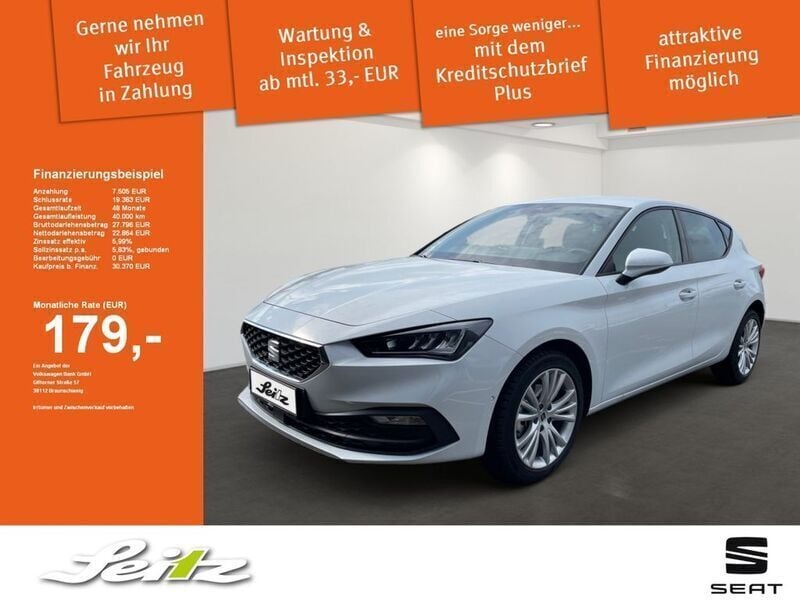 Weiß Gebraucht 2024 Seat Leon Style Limousine | 30.220 € (Fairer Preis) - Bild 1/4