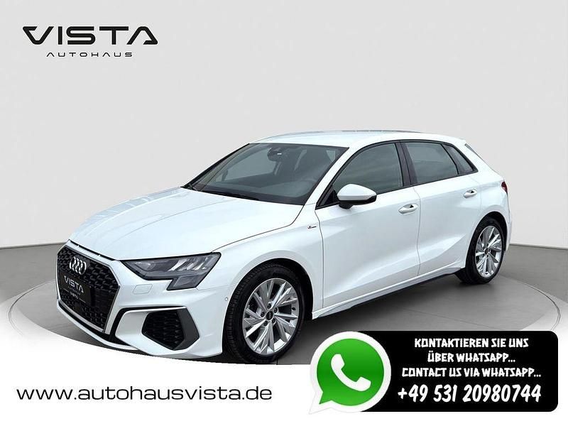 Ibisweiß Gebraucht 2022 Audi A3 Sportback S-Line Limousine | 23.900 € (Fairer Preis) - Bild 1/4
