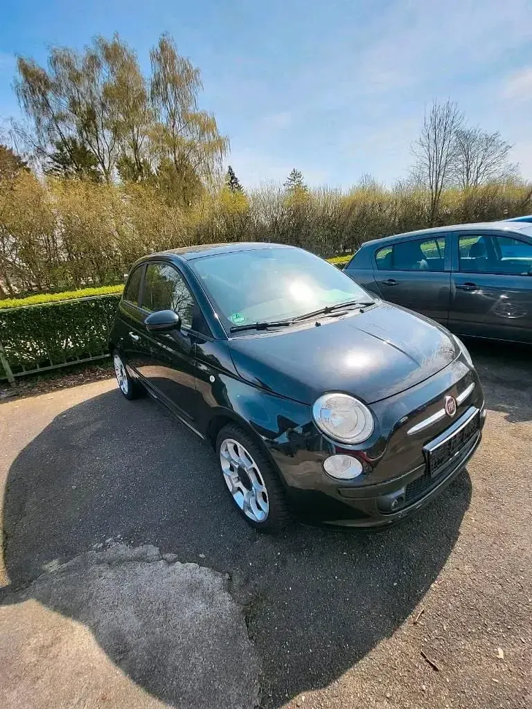 Gebraucht Fiat 500 69 PS (50 kW) 2010 Schwarz Kleinwagen