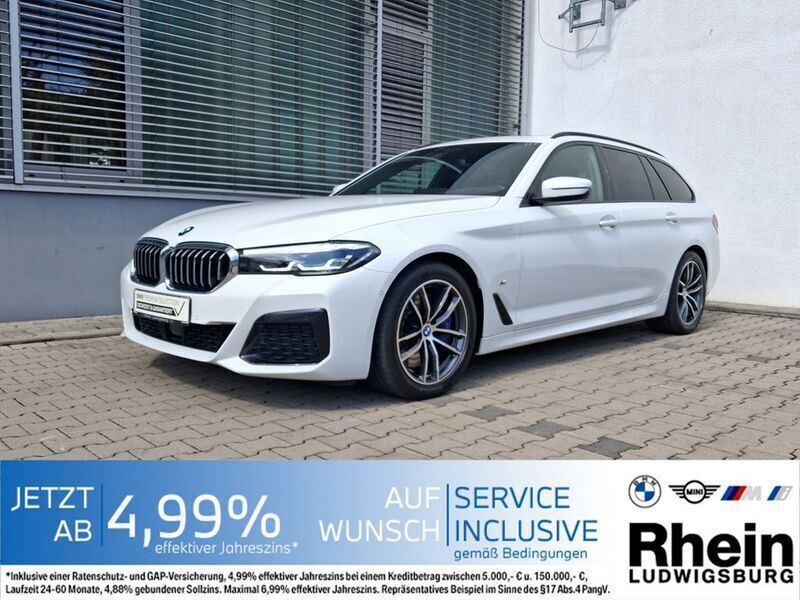 Weiß Gebraucht 2021 BMW 530 M Sport Kombi | 41.690 € (Teuer) - Bild 1/4
