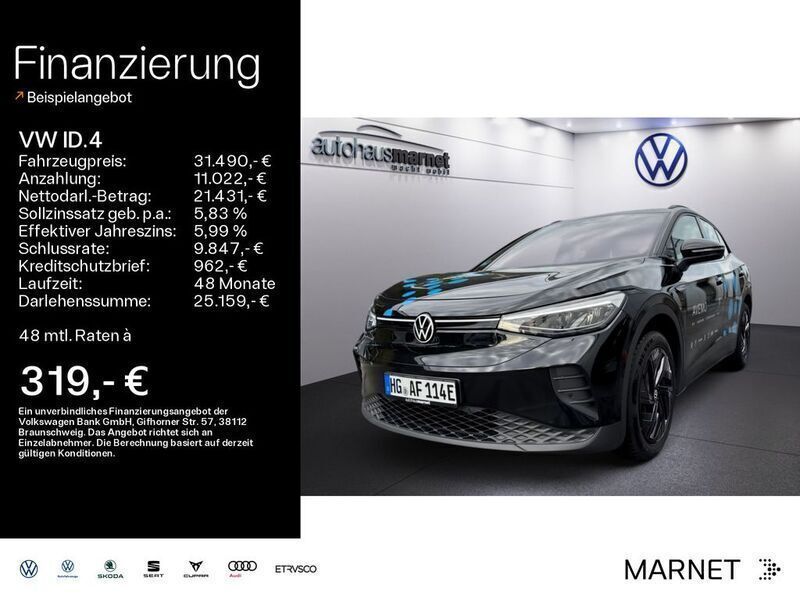 Grenadillschwarz metallic Gebraucht 2023 VW ID.4 Pro Performance SUV | 31.490 € (Superpreis) - Bild 1/4