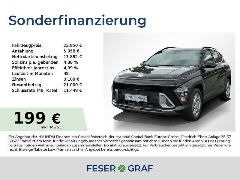 Abyss black Neu 2025 Hyundai Kona Trend SUV | 25.140 € (Fairer Preis) - Bild 1/4