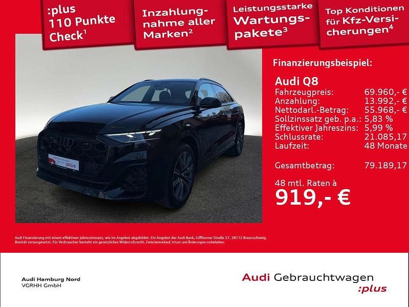Gebraucht Audi Q8 S-Line 340 PS (250 kW) 2025 Mythosschwarz metallic SUV