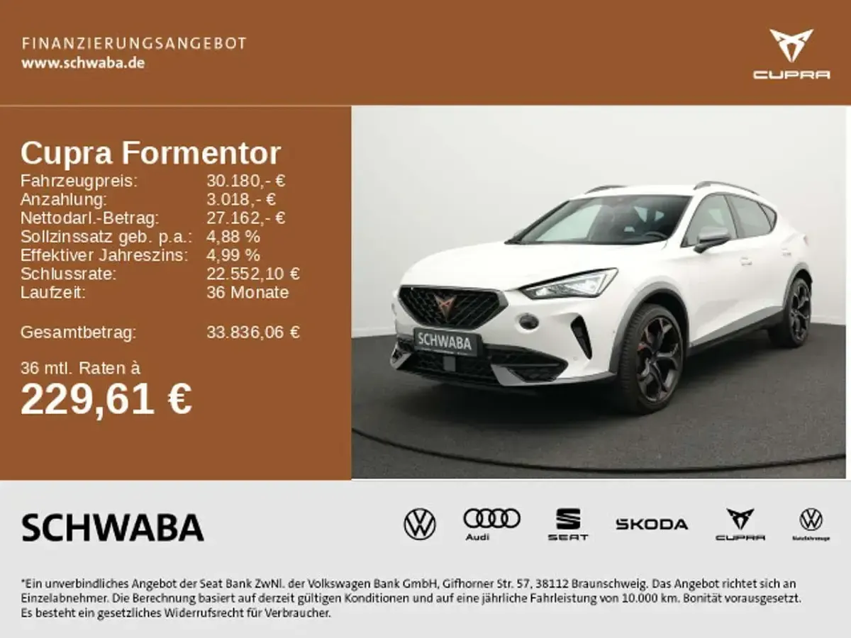 Usata Cupra Formentor VZ 310 CV (228 kW) 2024 Bianco SUV