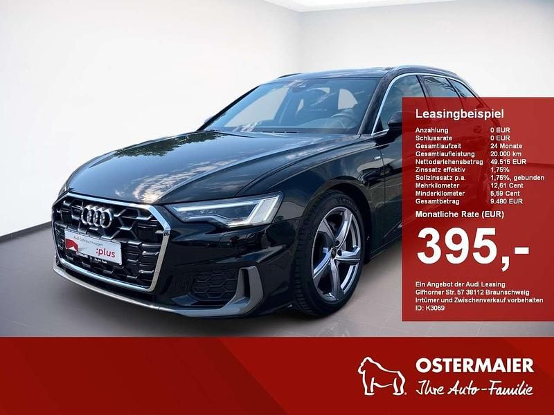 Mythosschwarz Gebraucht 2024 Audi A6 S-Line Kombi | 49.515 € - Bild 1/4