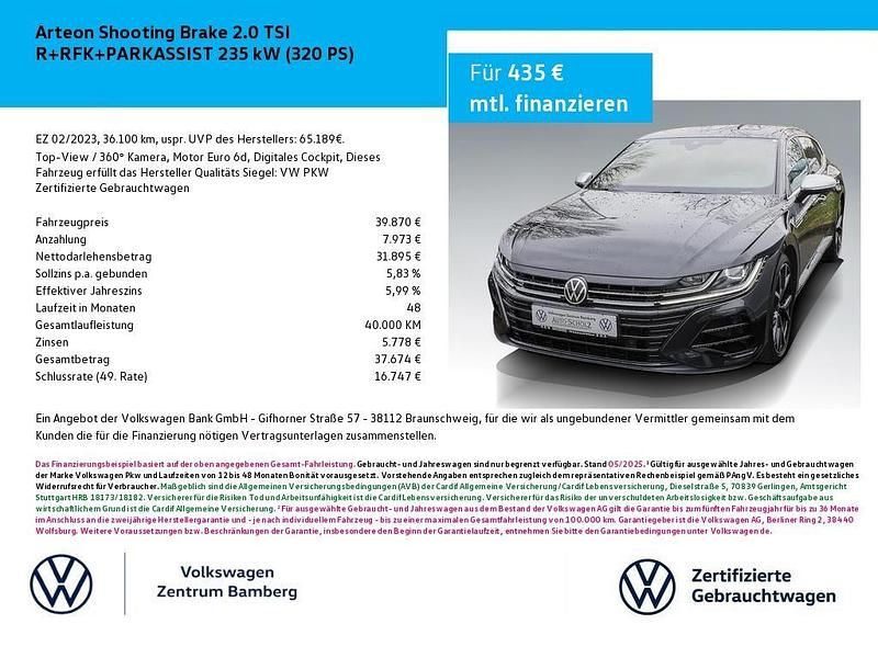 Schwarz Gebraucht 2023 VW Arteon R Kombi | 39.870 € (Fairer Preis) - Bild 1/4
