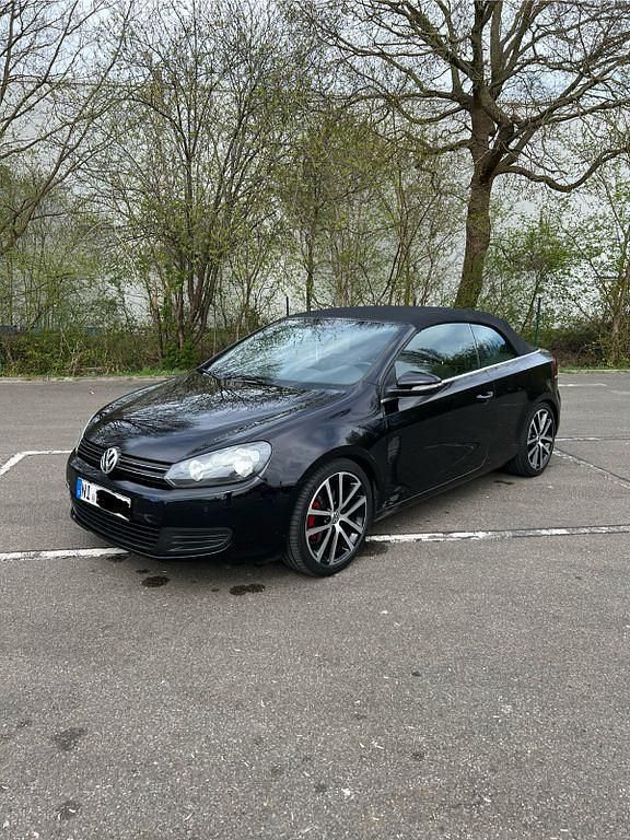 Schwarz Gebraucht 2012 VW Golf Cabriolet Cabrio | 6.990 € (Guter Preis) - Bild 1/4
