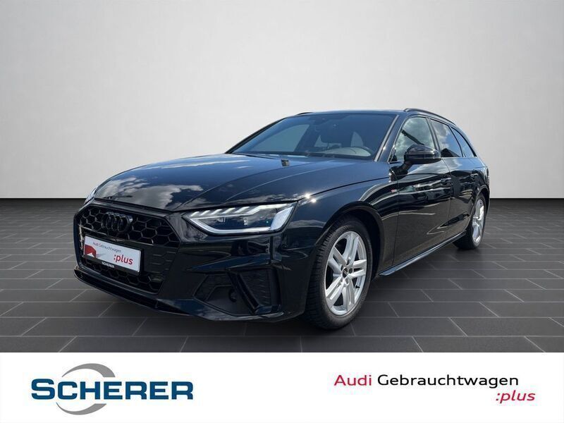 Mythosschwarz metallic Gebraucht 2023 Audi A4 S-Line Kombi | 33.280 € (Fairer Preis) - Bild 1/4