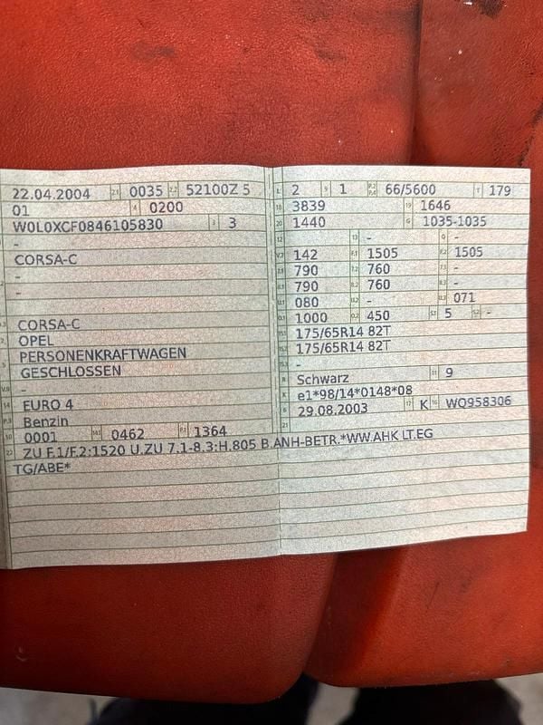 Schwarz Gebraucht 2004 Opel Corsa Kleinwagen | 580 € (Superpreis) - Bild 1/4