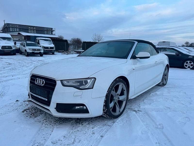 Weiß Gebraucht 2012 Audi A5 Cabriolet S-Line Cabrio | 9.490 € (Teuer) - Bild 1/4