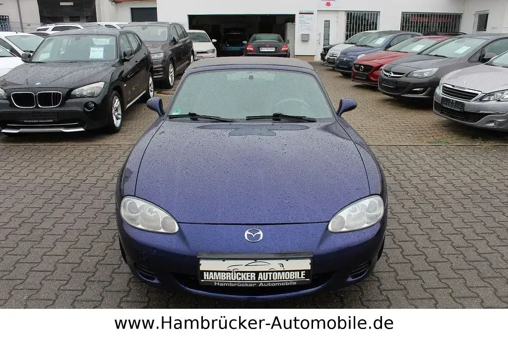 Gebraucht Mazda MX5 110 PS (80 kW) 2003 Stratoblau metallic Cabrio