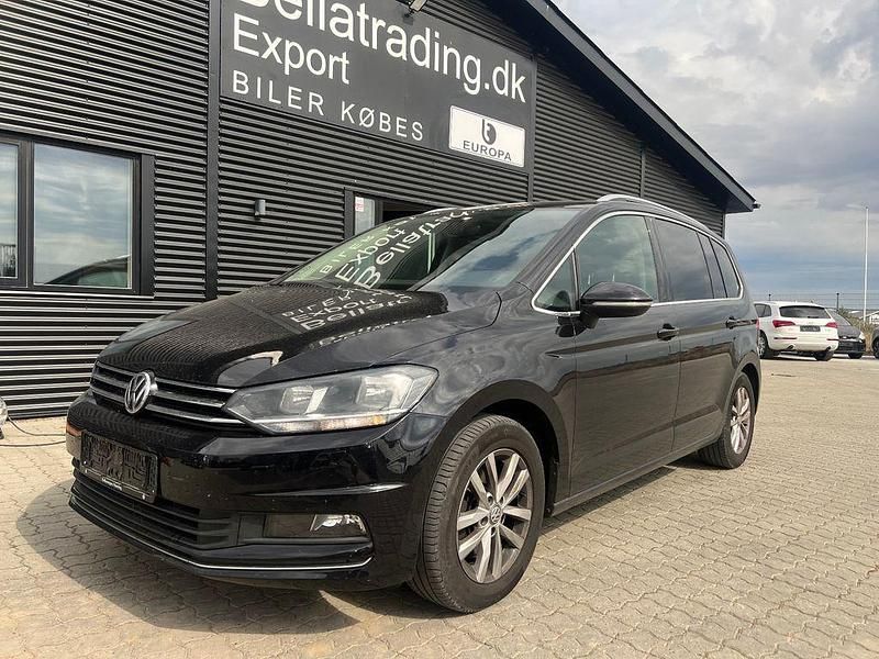 Schwarz Gebraucht 2018 VW Touran Highline Van / Kleinbus | 13.100 € (Superpreis) - Bild 1/4