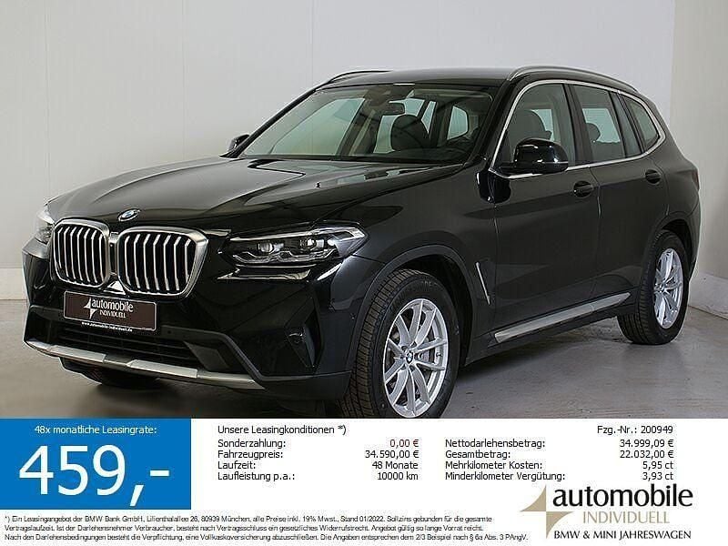 Saphirschwarz met. Gebraucht 2022 BMW X3 Sport Line SUV | 33.829 € - Bild 1/4