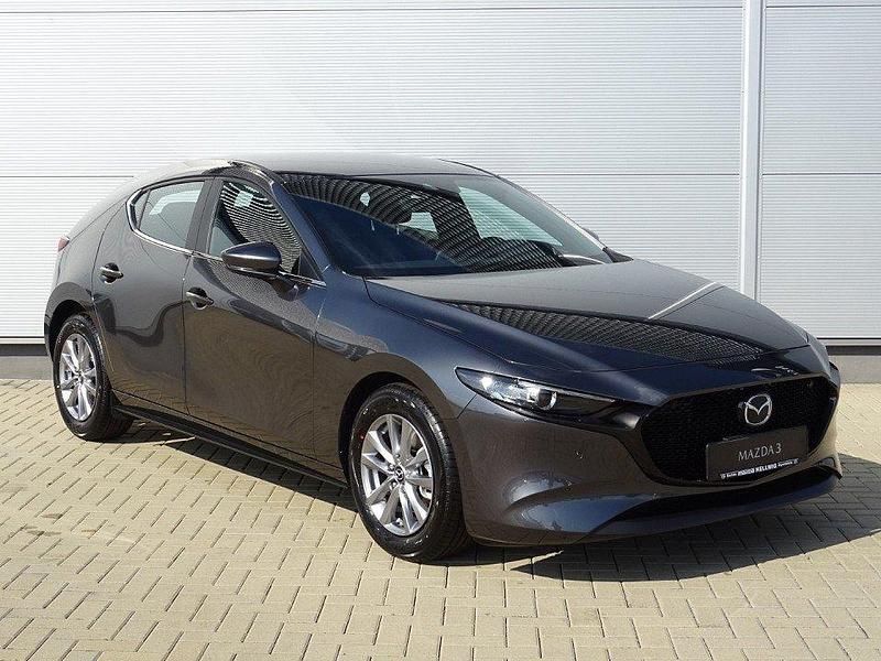 Neu Mazda 3 Prime-Line 140 PS (102 kW) 2025 Machine grey metallic Limousine