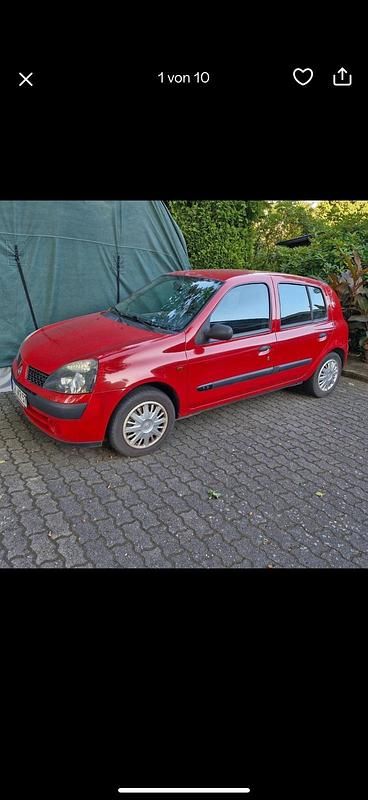 Rot Gebraucht 2003 Renault Clio II Kleinwagen | 1.700 € - Bild 1/4