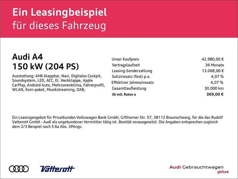 Gebraucht Audi A4 S-Line 204 PS (150 kW) 2024 Blau Kombi
