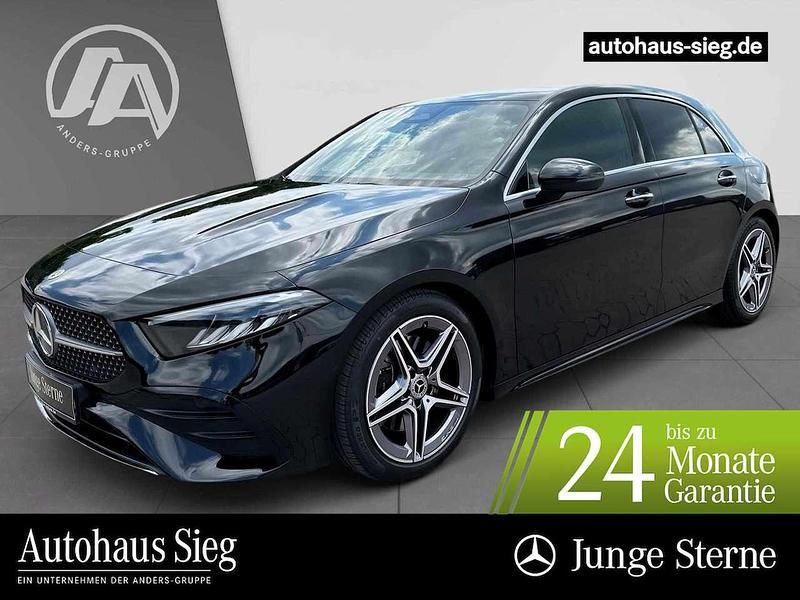 Kosmosschwarz Gebraucht 2024 Mercedes A220 AMG Limousine | 33.194 € (Superpreis) - Bild 1/3
