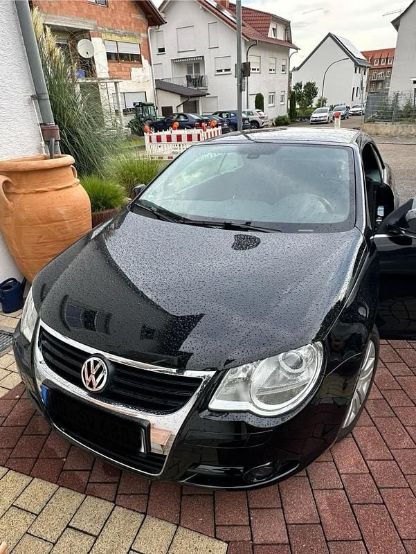 Schwarz Gebraucht 2007 VW Eos Cabrio | 4.800 € (Guter Preis) - Bild 1/4