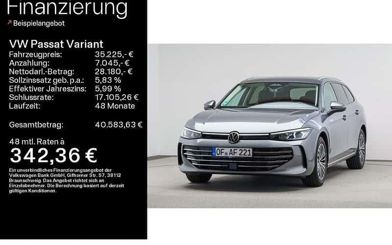 Grau Gebraucht 2024 VW Passat Elegance Kombi | 35.225 € (Fairer Preis) - Bild 1/4