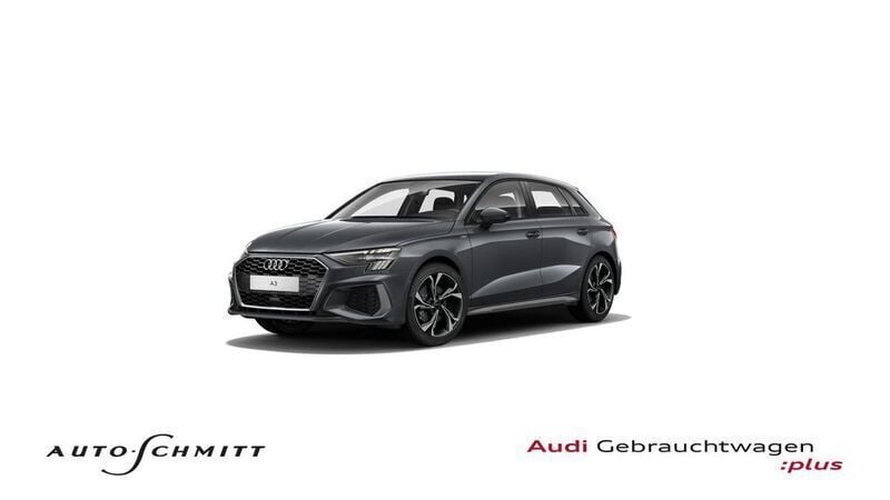 Daytonagrau perleffekt Gebraucht 2021 Audi A3 Sportback S-Line Limousine | 27.490 € (Fairer Preis) - Bild 1/4