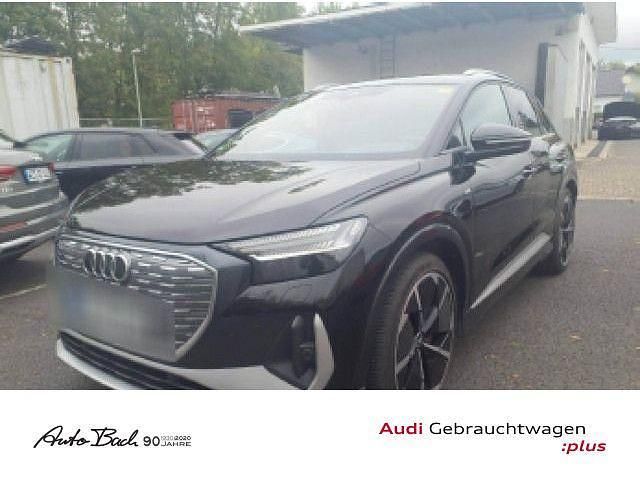 Schwarz (mythosschwarz metallic) Gebraucht 2021 Audi Q4 e-tron S-Line SUV | 33.970 € (Guter Preis) - Bild 1/4