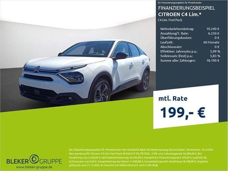Weiß Gebraucht 2023 Citroën C4 Feel Limousine | 16.490 € (Fairer Preis) - Bild 1/3