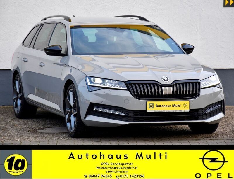 Steelgrau Gebraucht 2021 Skoda Superb SportLine Kombi | 25.900 € (Etwas zu teuer) - Bild 1/4