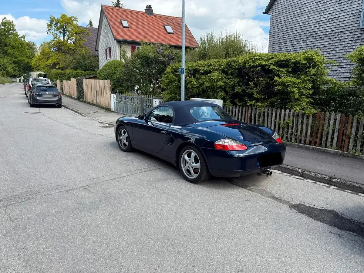 Gebraucht Porsche Boxster 220 PS (161 kW) 1997 Blau Cabrio