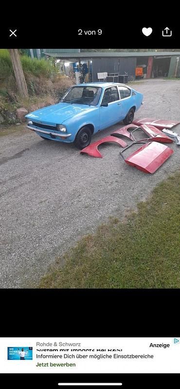 Gebraucht Opel Kadett 54 PS (39 kW) 1975 Blau Coupé