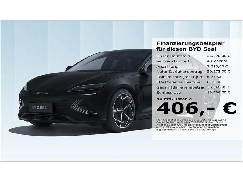 Neu BYD Seal Comfort 230 kW (313 PS) 2026 Schwarz Limousine