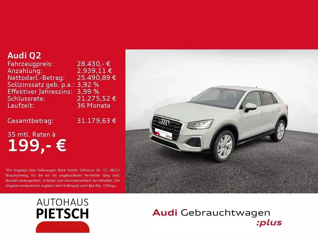 Gebraucht Audi Q2 Advanced 150 PS (110 kW) 2025 Tausilber metallic SUV
