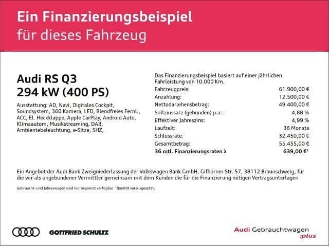 Gebraucht Audi RS Q3 Ambiente 400 PS (294 kW) 2024 Grau SUV