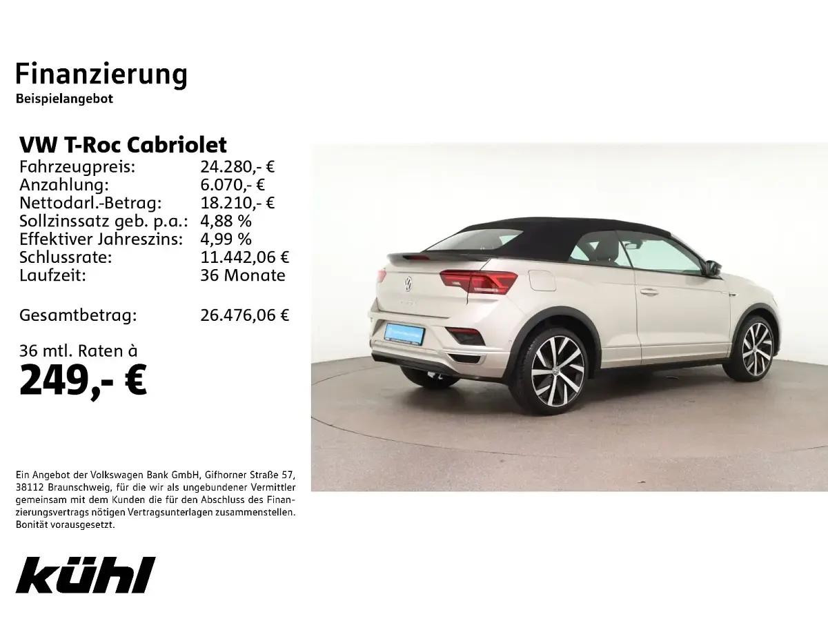 Gebraucht VW T-Roc Cabriolet Beats 150 PS (110 kW) 2020 Cabrio