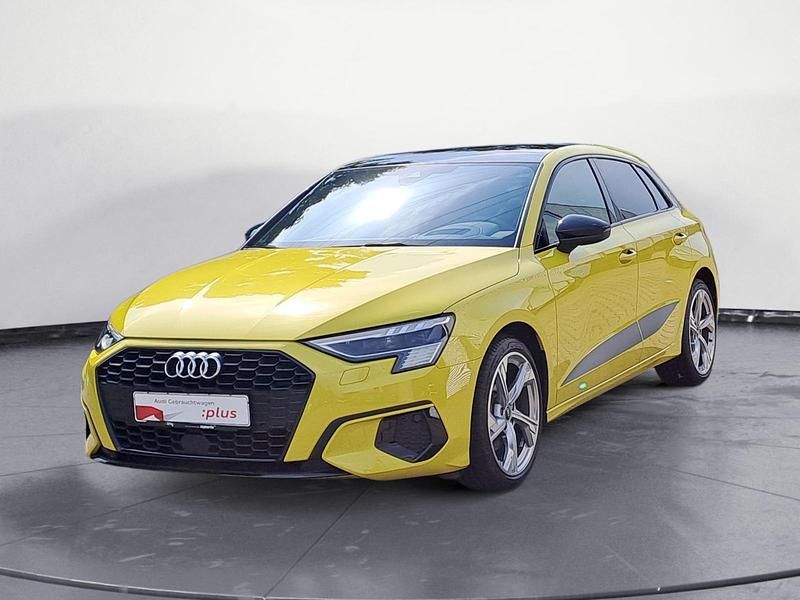 Gelb Gebraucht 2022 Audi A3 Sportback Advanced Plus Kombi | 32.960 € (Teuer) - Bild 1/4
