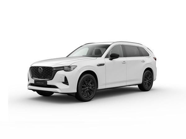 Weiß (rhodium white metallic) Neu 2025 Mazda CX-80 Homura-Line SUV | 56.970 € (Fairer Preis) - Bild 1/4