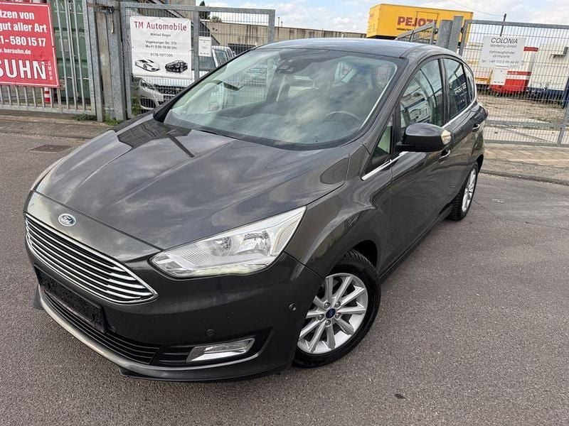 Grau Gebraucht 2017 Ford C-MAX Titanium Van / Kleinbus | 8.600 € (Guter Preis) - Bild 1/4