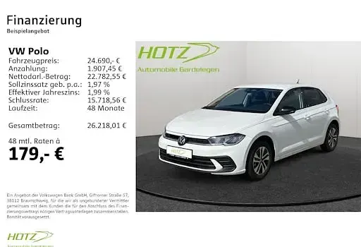 Neu VW Polo 95 PS (69 kW) 2026 Weiß Kleinwagen