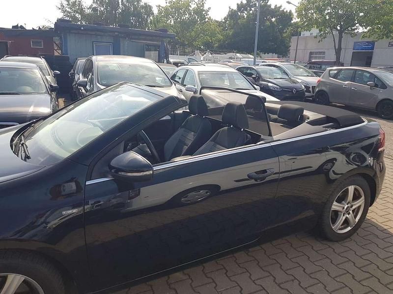 Schwarz Gebraucht 2014 VW Golf Cabriolet Basis Cabrio | 6.200 € - Bild 1/4