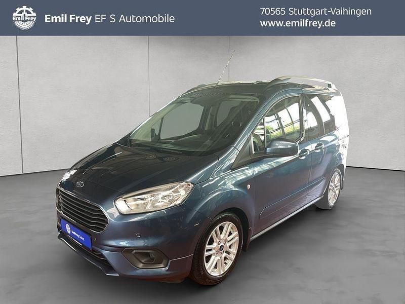 Blau Gebraucht 2021 Ford Tourneo Courier Titanium Van / Kleinbus | 14.890 € (Fairer Preis) - Bild 1/3