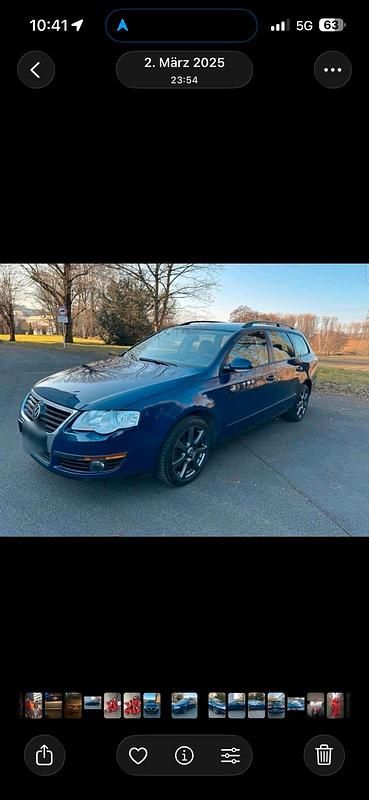 Usata VW Passat 145 CV (106 kW) 2006 Blu Station wagon