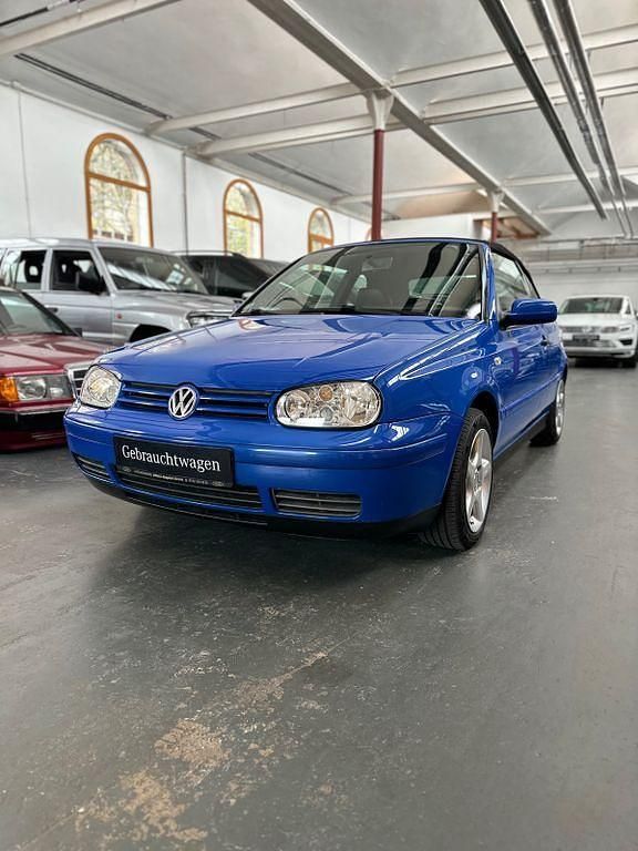 Blau Gebraucht 2001 VW Golf Cabriolet Conceptline Cabrio | 2.490 € (Superpreis) - Bild 1/4